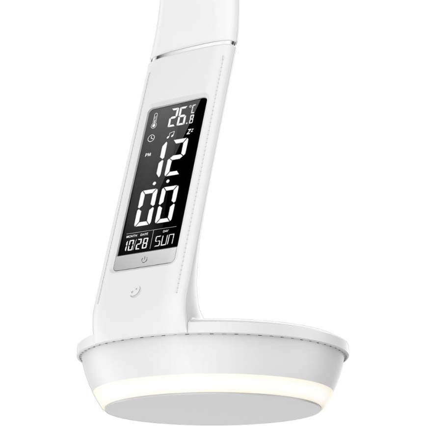 Retlux - Lampada LED dimmerabile con ricarica wireless Qi e display LED/6W/230V 3000/4000/6000K bianco