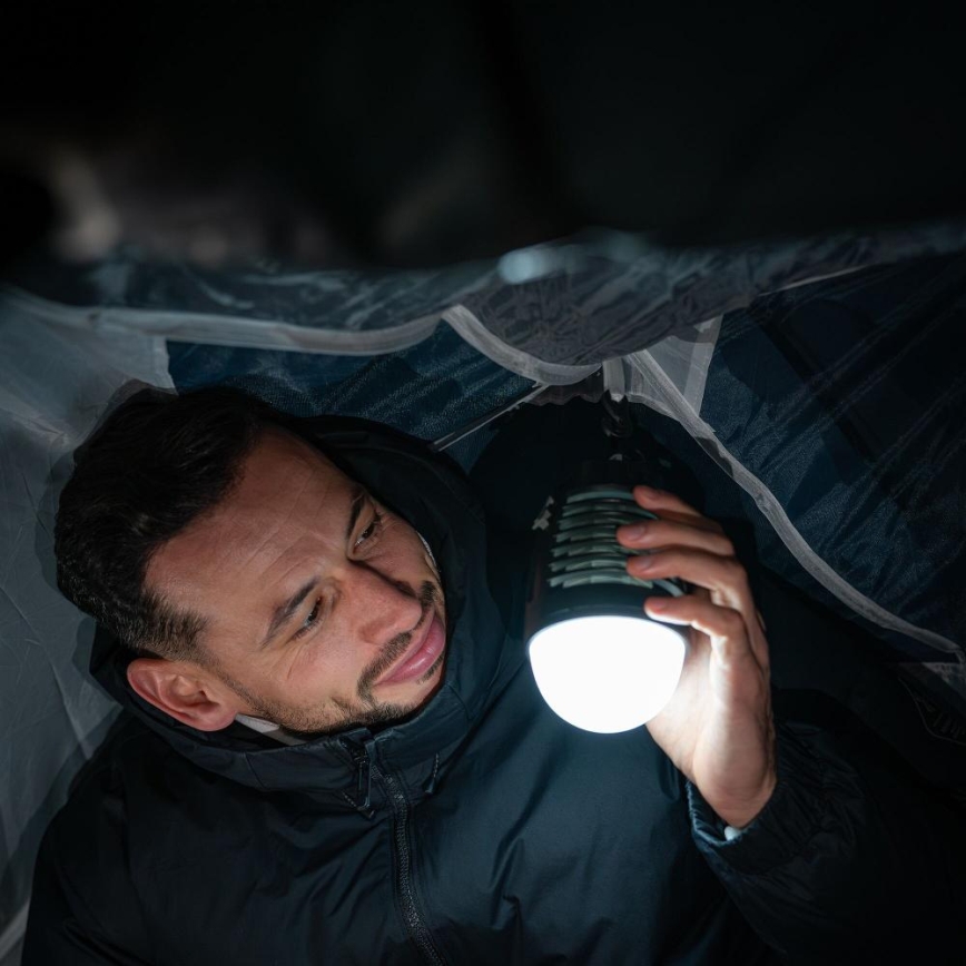 Retlux - Lampada LED portatile ricaricabile con trappola per insetti integrata LED/5W/1800 mAh IP44 nera