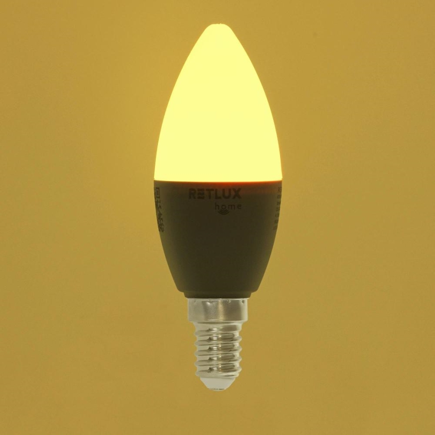 Lampadina LED RGBW dimmerabile C37 E14/4,5W/230V 2700-6500K Wi-Fi Tuya