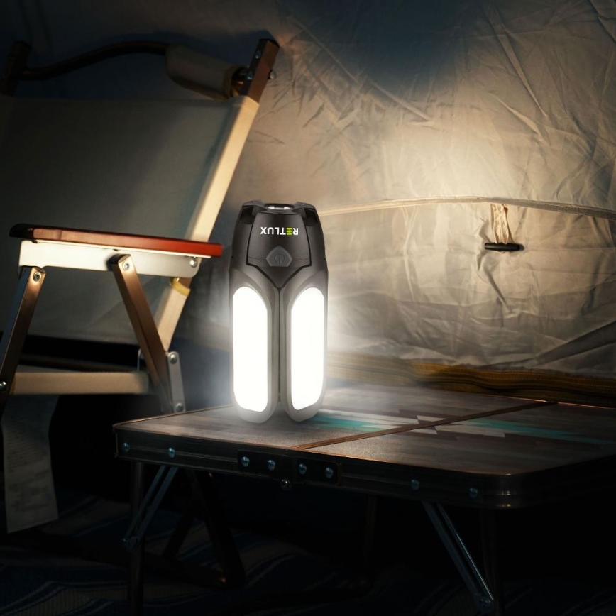 Lanterna da campeggio ricaricabile a LED con pannello solare LED/3W/1600 mAh IPX4