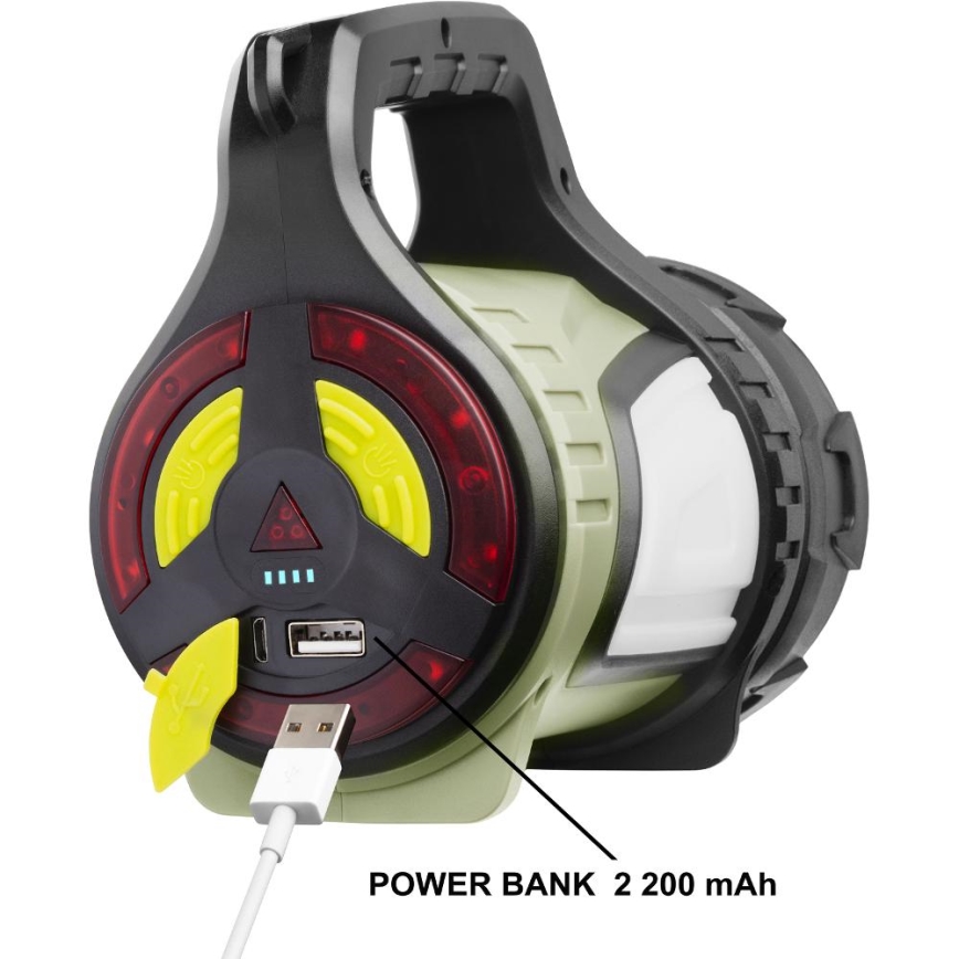 Retlux - Lanterna ricaricabile LED dimmerabile da esterno con funzione power bank LED/21W/4400 mAh IP44