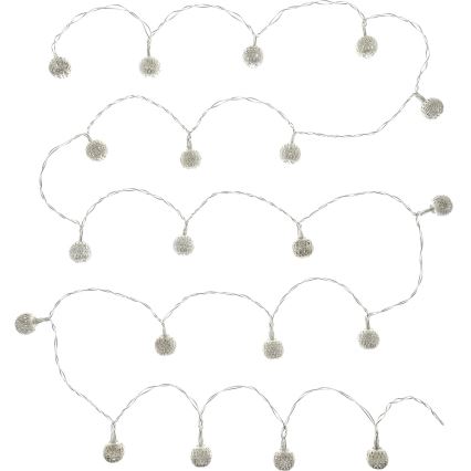 LED Catena decorativa 20xLED/3xAA bianco caldo