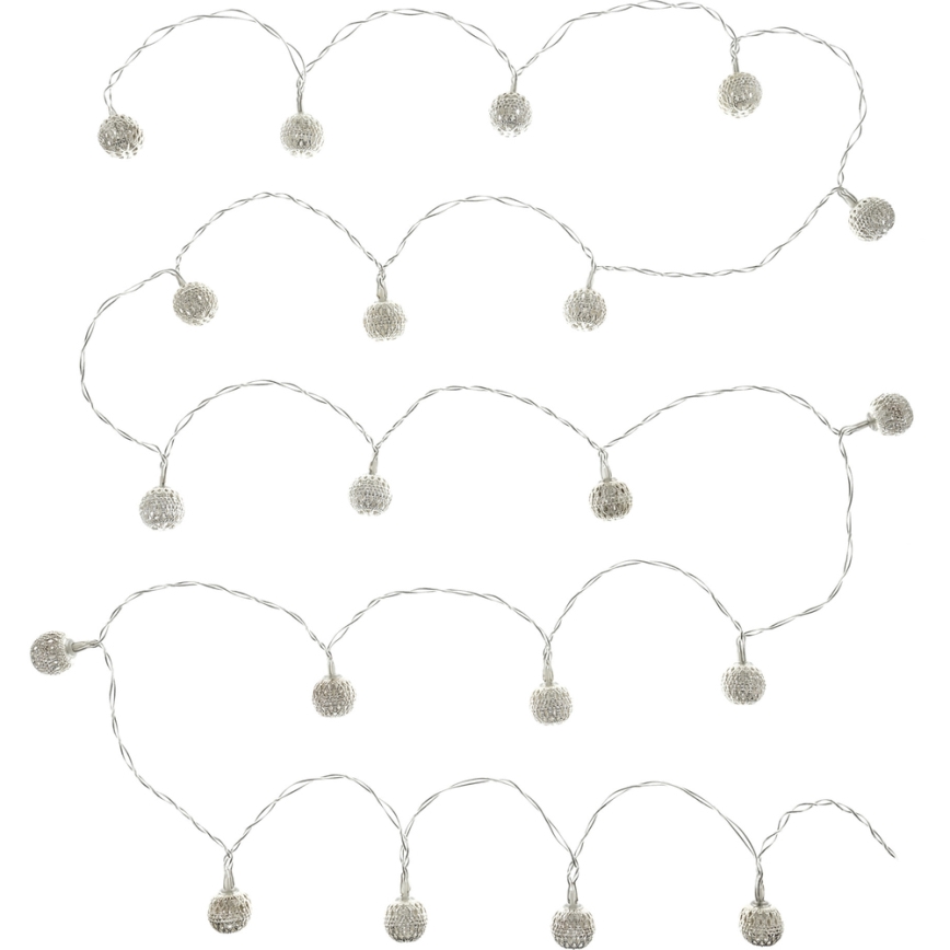 LED Catena decorativa 20xLED/3xAA bianco caldo