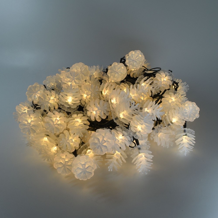Catena natalizia da esterno a LED 80xLED/25m IP44 bianco caldo