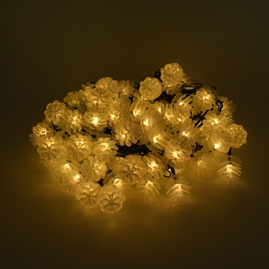 Catena natalizia da esterno a LED 80xLED/25m IP44 bianco caldo