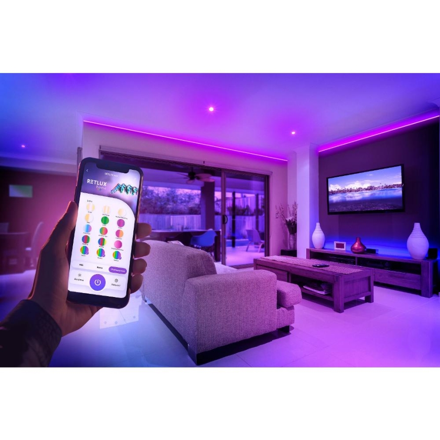 LED RGBW Smart dimmerabile striscia 5m LED/230V 2700-6500K Wi-Fi Tuya + telecomando