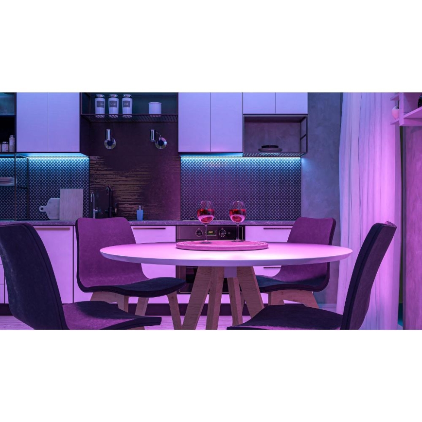 LED RGBW Smart dimmerabile striscia 5m LED/230V 2700-6500K Wi-Fi Tuya + telecomando