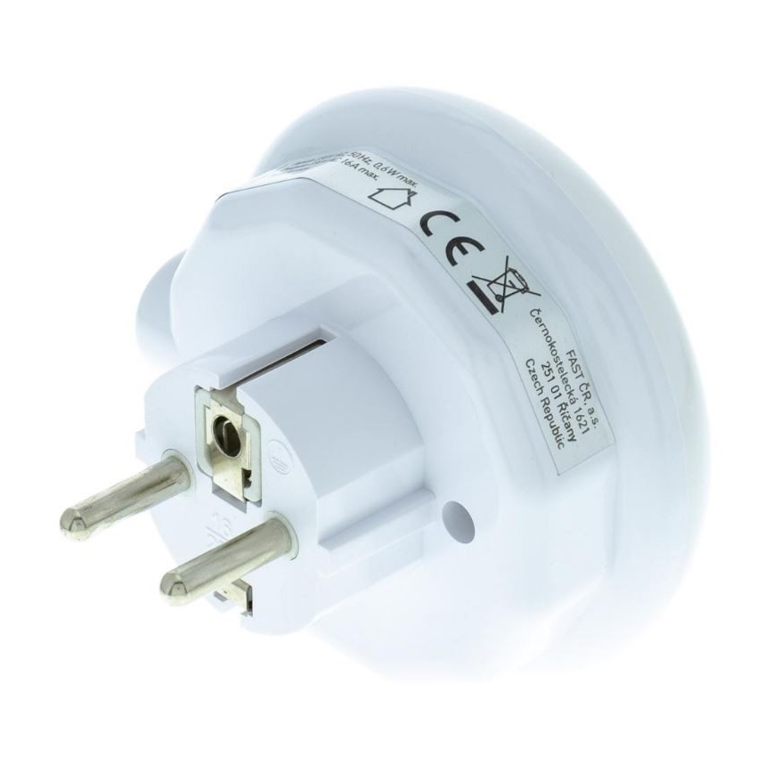 Luce di orientamento a LED con sensore crepuscolare e presa LED/0,6W/230V