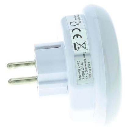 Luce di orientamento a LED con sensore crepuscolare e presa LED/0,6W/230V
