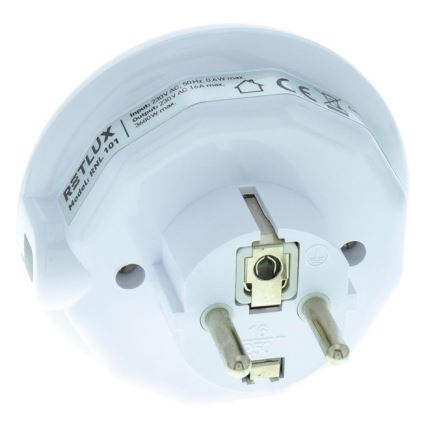 Luce di orientamento a LED con sensore crepuscolare e presa LED/0,6W/230V