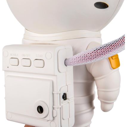 Retlux - Proiettore LED per bambini 230V astronauta 23,3 cm + telecomando