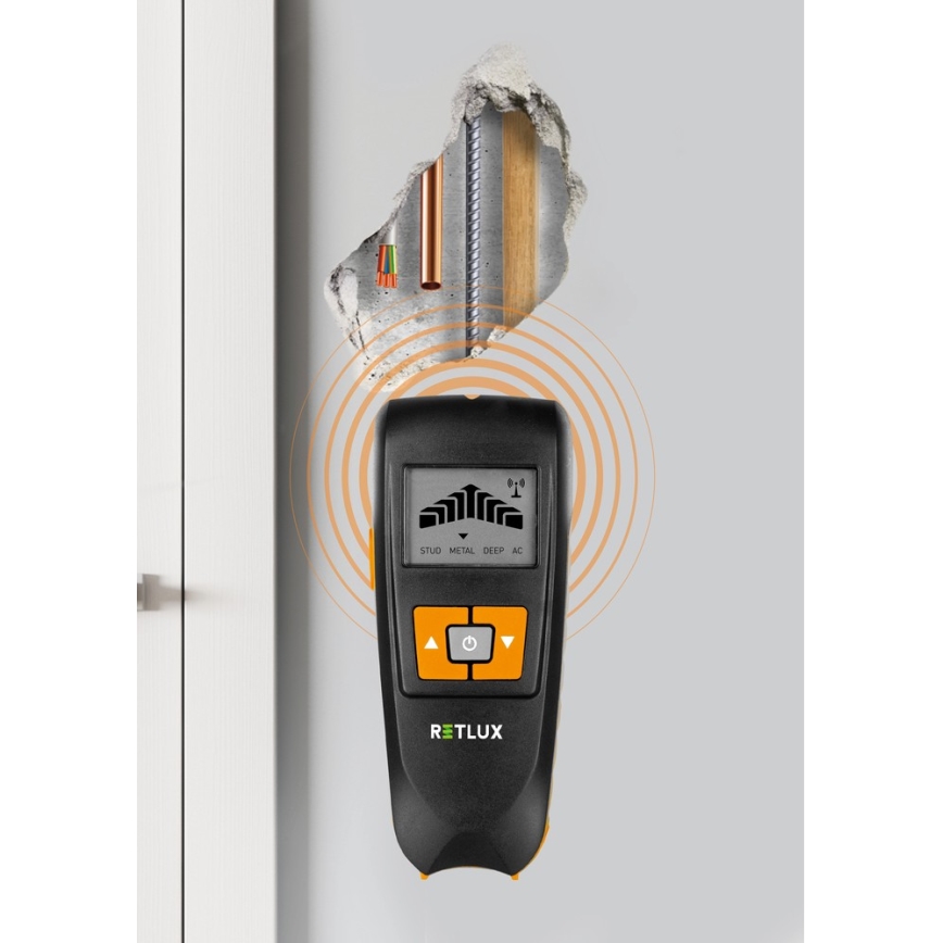 Rivelatore digitale del sottosuolo 4in1 9V 1x6LR61