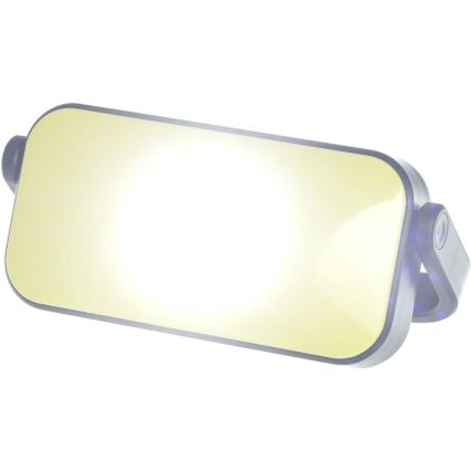 Torcia da lavoro a LED con funzione di power bank, 4400 mAh, IP44, gialla/nera