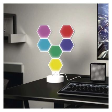 RGBIC Lampada da tavolo dimmerabile GoSmart LED/5,5W/230V Wi-Fi Tuya