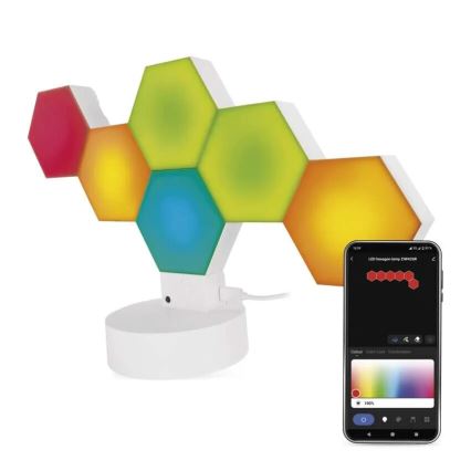 RGBIC Lampada da tavolo dimmerabile GoSmart LED/5,5W/230V Wi-Fi Tuya