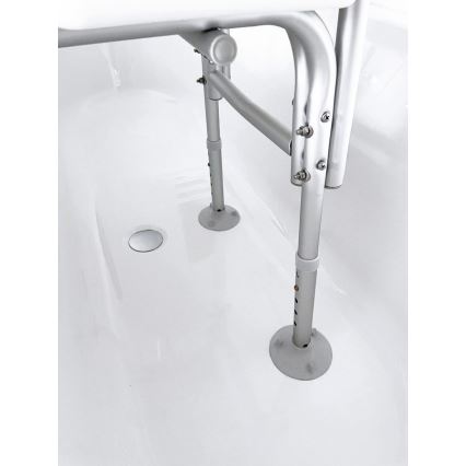 Ridder - Sedile per vasca da bagno con maniglione 70x63 cm bianco