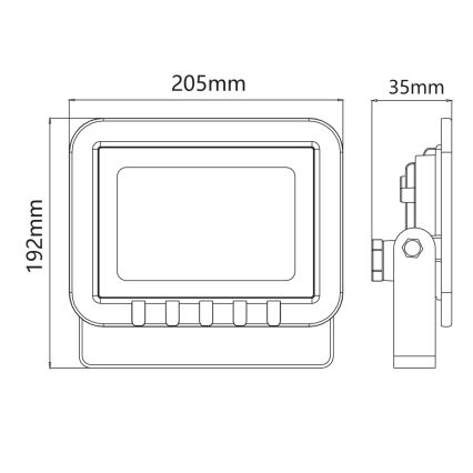 Riflettore a LED LED/50W/230V