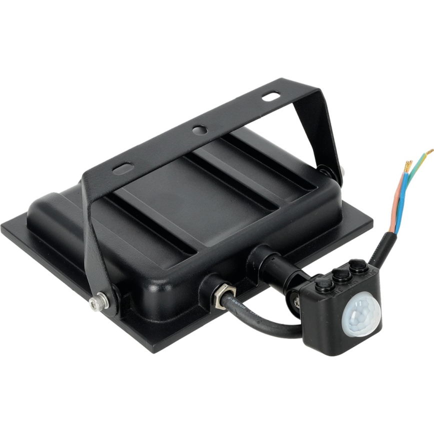 Riflettore LED con sensore LED/50W/230V 6500K IP44 nero