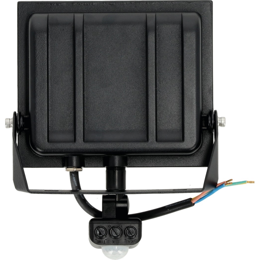 Riflettore LED con sensore LED/50W/230V 6500K IP44 nero