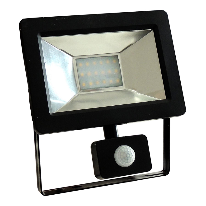 Riflettore Smd Ip44 Nero Led Sensore Con 1350lm Led 20w Noctis 2 230v QtBshCrdx