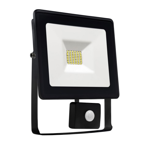 Riflettore LED con sensore NOCTIS LUX SMD LED/10W/230V IP44 900lm nero