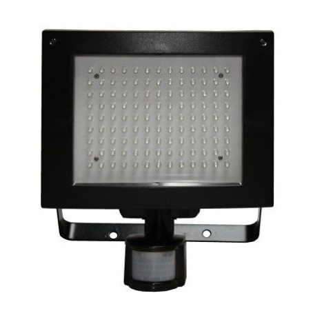 Riflettore LED con sensore PIR T274 117xLED/9W nero IP44