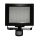Riflettore LED con sensore PIR T274 117xLED/9W nero IP44
