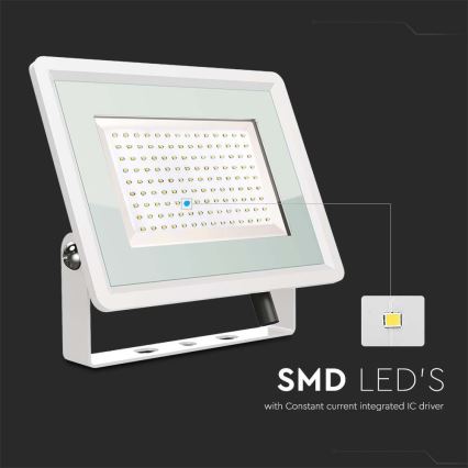 Riflettore LED da esterno LED/200W/230V 4000K IP65 bianco