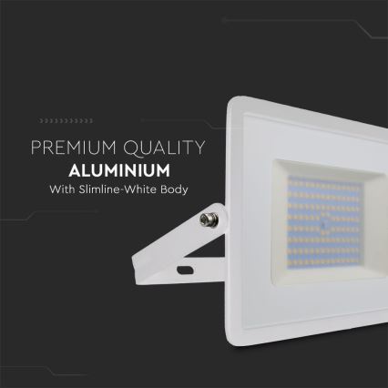 Riflettore LED LED/100W/230V 6500K IP65 bianco