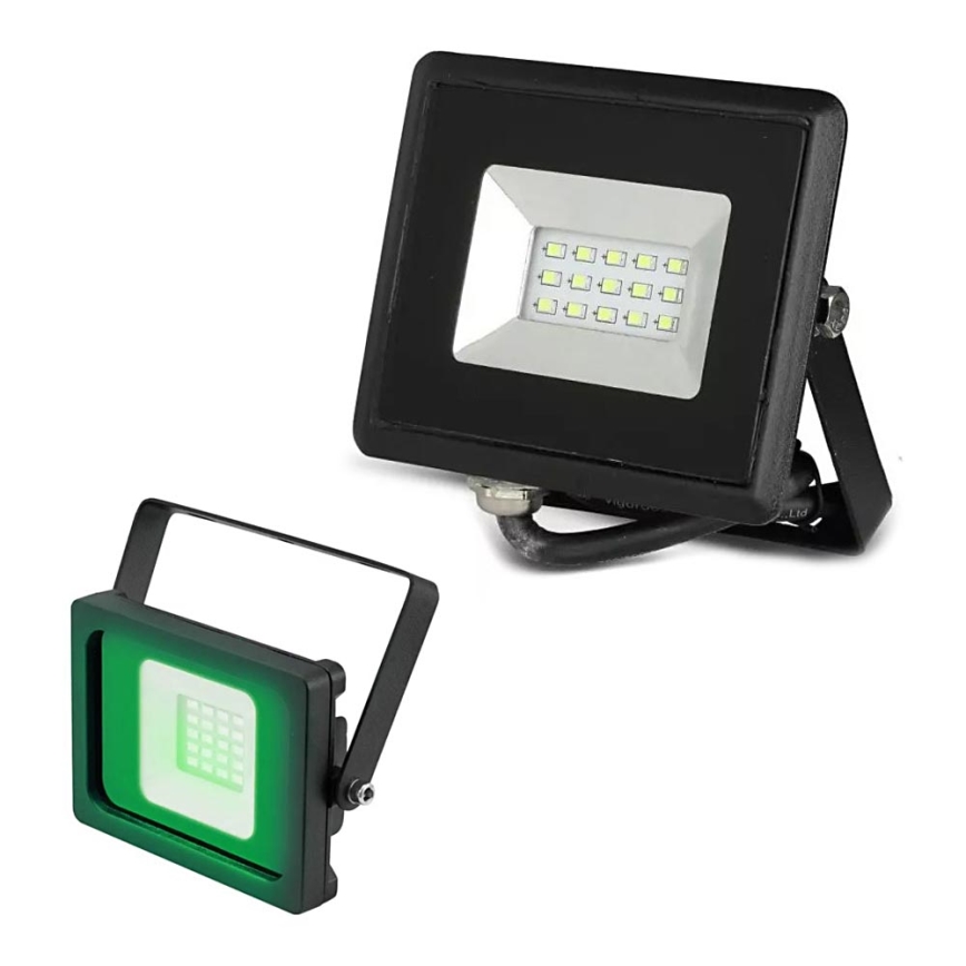 Riflettore LED LED/10W/230V IP65 verde