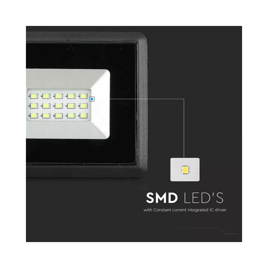 Riflettore LED LED/10W/230V IP65 verde