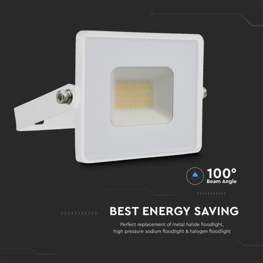 Riflettore LED LED/20W/230V 6500K IP65 bianco