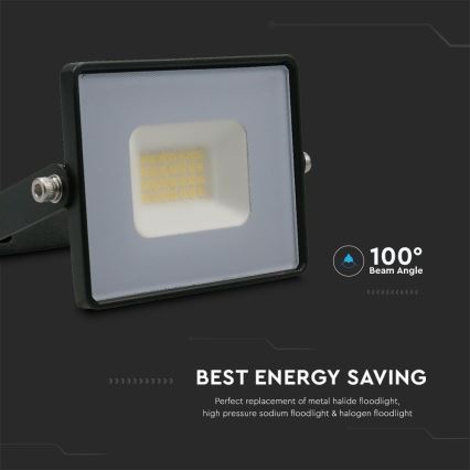 Riflettore LED LED/20W/230V 6500K IP65 nero