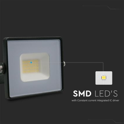 Riflettore LED LED/20W/230V 6500K IP65 nero
