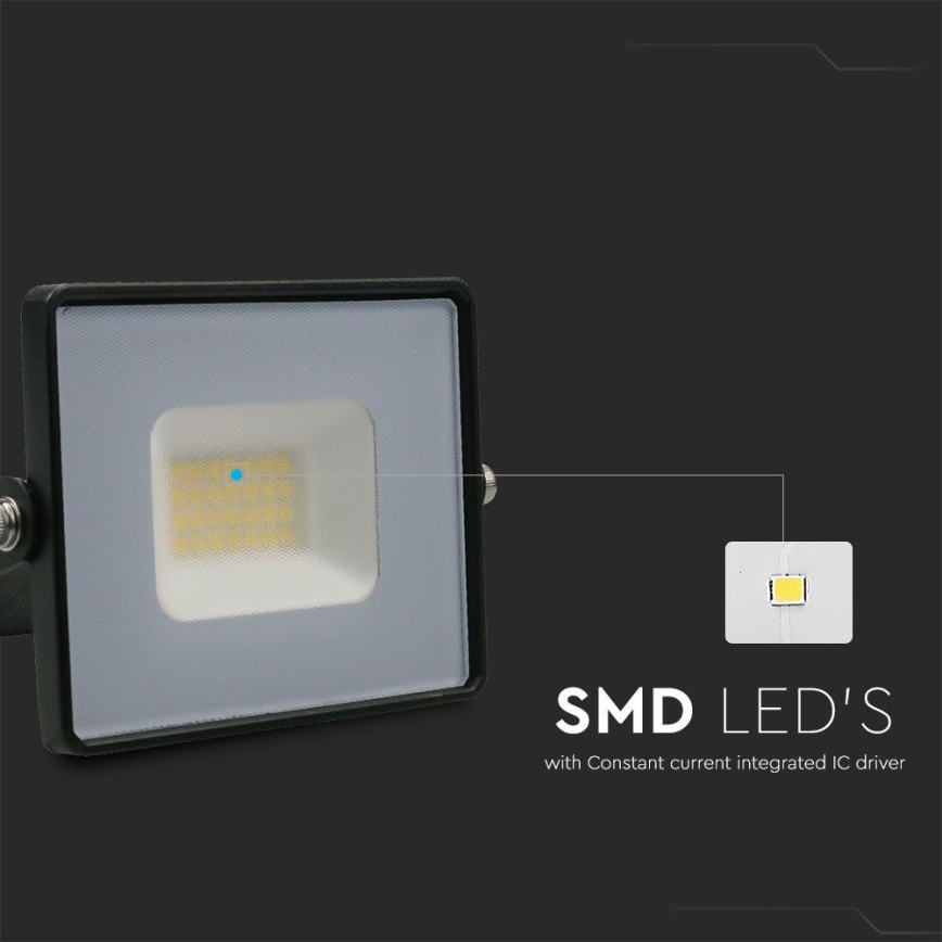 Riflettore LED LED/20W/230V 6500K IP65 nero