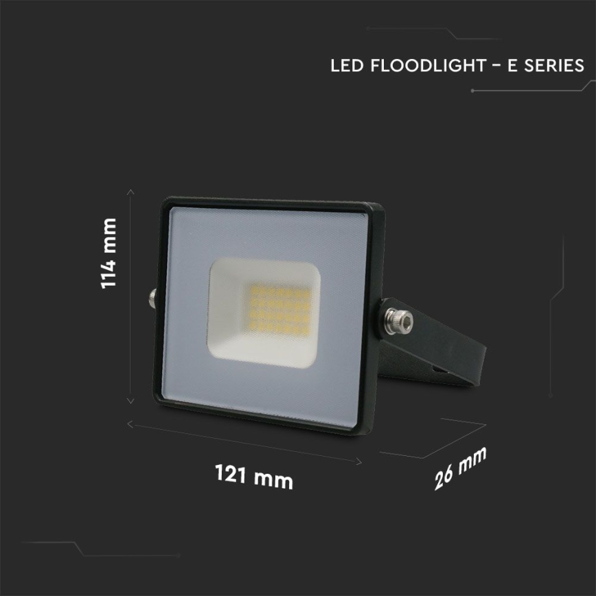 Riflettore LED LED/20W/230V 6500K IP65 nero