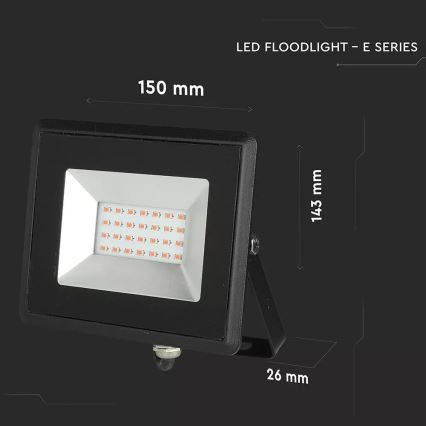 Riflettore LED LED/20W/230V IP65 rosa chiaro