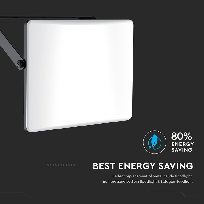Riflettore LED LED/30W/230V 3000/4000/6500K IP65 nero