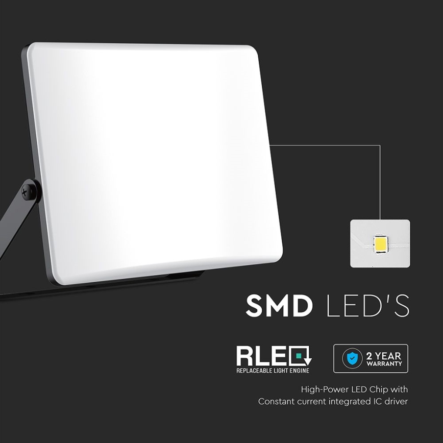Riflettore LED LED/30W/230V 3000/4000/6500K IP65 nero