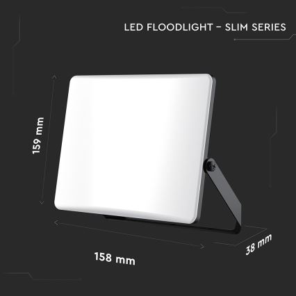 Riflettore LED LED/30W/230V 3000/4000/6500K IP65 nero
