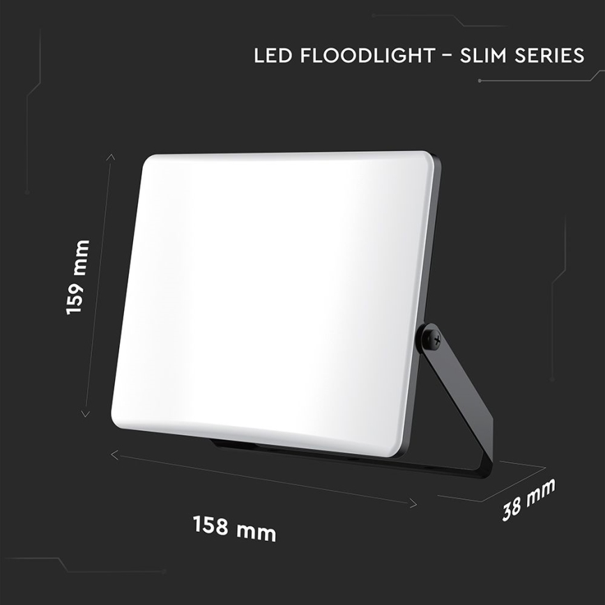 Riflettore LED LED/30W/230V 3000/4000/6500K IP65 nero
