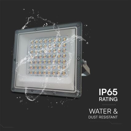 Riflettore LED LED/50W/230V IP65 3000/4000/6500K grigio