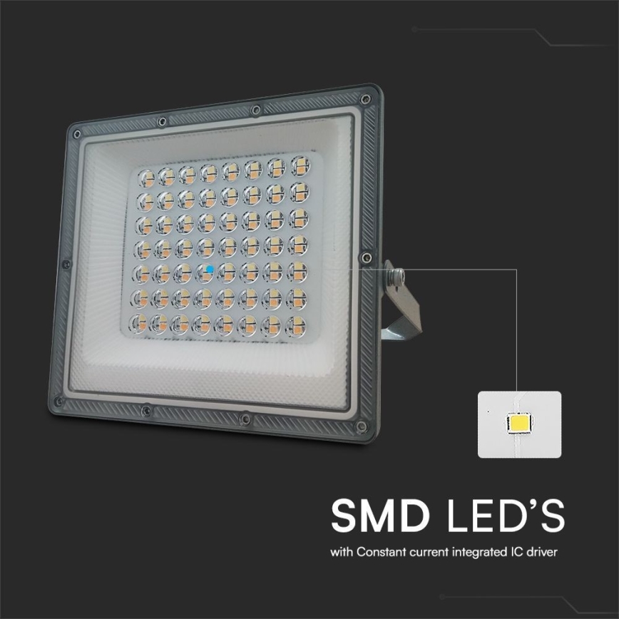 Riflettore LED LED/50W/230V IP65 3000/4000/6500K grigio