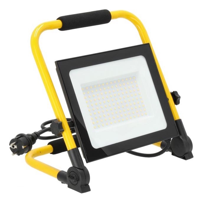 Riflettore LED portatile TIGRA LED/100W/4000K IP54 nero/giallo
