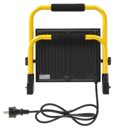 Riflettore LED portatile TIGRA LED/100W/4000K IP54 nero/giallo