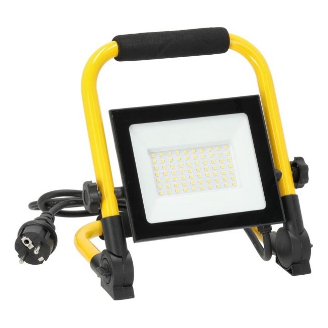 Riflettore LED portatile TIGRA LED/50W/4000K IP54 nero/giallo