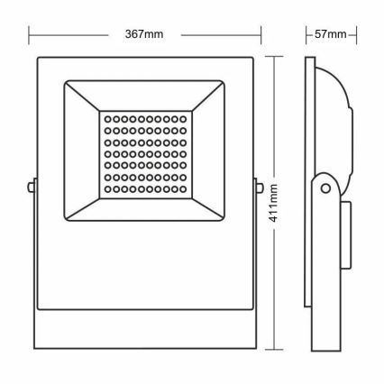 Riflettore LED PROFI PLUS LED/150W/230V 5000K IP66