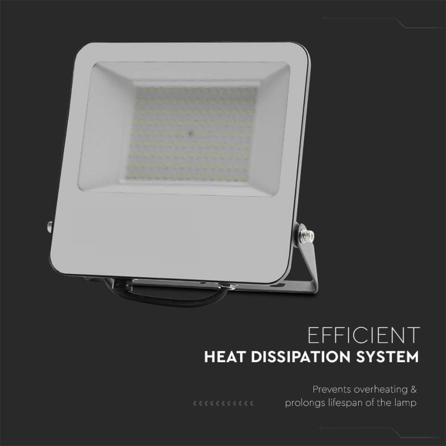 Riflettore LED SAMSUNG CHIP LED/100W/230V 4000K IP65 nero