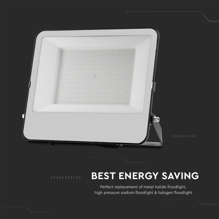 Riflettore LED SAMSUNG CHIP LED/200W/230V 4000K IP65 nero