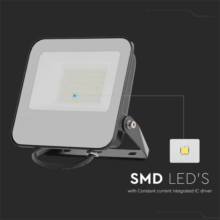 Riflettore LED SAMSUNG CHIP LED/50W/230V 4000K IP65 nero